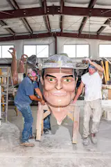 "Now almost everybody wants them tweaked," he explains of the new sculptures he’s working on, which are physically demanding to produce. "They want their own individual figure, of course. And they want a big hand in helping to design it. So it’s an extension of themselves."