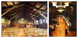 Left, the interiors of Swedenborian Church in Pacific Heights; right, the check-in alcove at the Grand Californian.
