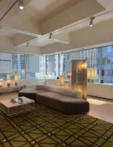 Vintage curators Rarify debuted lighting at Afternoon Light during New York design week.  Photo 2 of 2 in Welcome to the Social Sauna Era—and Everything Else You Need to Know About This Week