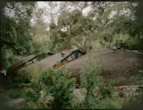 The guest house at the rear of the home was once a garage.