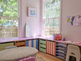 A side-room off the main living space makes for the perfect playroom.