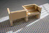 Upholstery by Fabricaal gives the furniture collection by Swiss furniture company USM a Portuguese bent. 