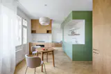 A Green Core Unlocks Critical Space in a Family’s 570-Square-Foot Prague Apartment