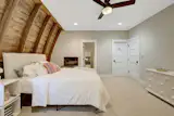 The 3,225-square-foot upper level contains the remaining four of the home’s five bedrooms.&nbsp;
