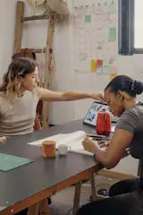 Lisbon design duo Macheia is led by Lucrezia Papillo (left) and Iany Gayo (right).