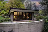 Deteriorated concrete blocks were <a href="https://parametric-architecture.com/interview-hillebrandt-broeren-eppstein-house/?srsltid=AU7gw4XXdSgNu1l8VeVdTgf706Z1SzbALcOaz2eFYodQ1aTSe9nJX7M3#google_vignette">repaired and treated with a protective liquid</a> developed specifically for the house by Sherwin-Williams.
