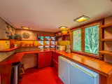 The Eppsteins asked Wright to <a href="https://www.michiganmodern.org/modern-buildings/samuel-and-dorothy-eppstein-house/">enlarge the kitchen from his original plan</a> and add both a window and a desk.