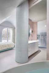How They Pulled It Off: A Cramped Attic Becomes a Curvy, Pastel-Toned Primary Suite