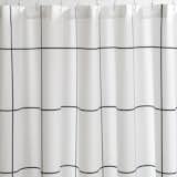 Grid Black Shower Curtain