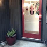 One of the many useless doors of the house painted "fire engine red". #skateboard #tonyhawk #powellperalta