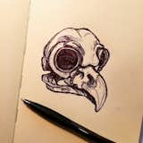 Bic pen doodling #moleskine #sketch   Photo 3 of 16 in Primal & Cerebral by J. Scholti from Sketchbook