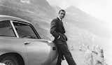  1963 Aston Martin  - DB5. Sean Connery as James Bond, in Goldfinger.