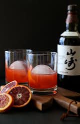 Blood Orange Nigroni with Hakushu Whisky.
 #cocktail
Recipe / Credit:
http://www.climbinggriermountain.com/2015/02/blood-orange-whiskey-negroni.html
