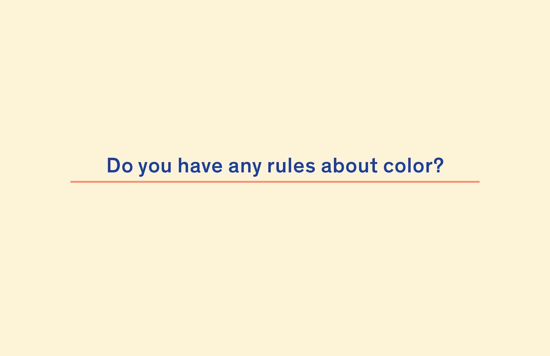 Poll Color Rules Dwell