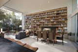 The homeowner possessed a brilliant collection of books, which are showcased in sprawling built-in book shelves in the living room.  