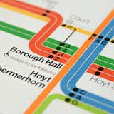 Massimo Vignelli-designed New York City subway diagram