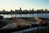 The park, pictured here in 1986, has a prime view of the Manhattan skyline.  Photo 6 of 9 in The Evolution of an Urban Wasteland: Socrates Sculpture Park at 30