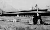 A historical photo of the pavilion, which was designed in 1911 and constructed in 1914.  Photo 4 of 5 in Demolished Frank Lloyd Wright Structure in Banff May Be Rebuilt