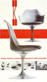 Tulip Chair ad designed by Herbert Matter in 1957; Photo courtesy of Knoll