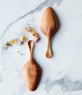 Hand-carved flour and sugar scoop by Herriott Grace
   