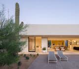 The design team's initial plans focused on maximizing views of Camelback Mountain and optimizing the orientation of the house in order to create a passive solar strategy. Heat gain and loss is reduced by the use of thermally broken windows and doors, a foam roofing system, and an Exterior Insulation and Finish system (EIFS).