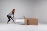 When a Luxi mattress is delivered to your door, it's held within a convenient box and carefully rolled up in a protective wrap.