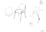 Luca Nichetto’s illustrations give us a glimpse into his design process and the various components that went into the development of the Stella Armchair.