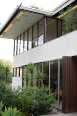 The deep overhangs on the front of the house increases air flow throughout the property. 
