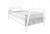 Jon Handley and Melissa Baker of Pulltab designed this twin-size children's bed with built-in storage in 2014.