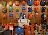 Each wall in Poler is lined with colorful outdoor gear and accessories. Every corner of the store brings you closer to your future camping adventure.