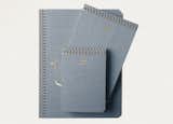 Ideal for writers, artists, and designers, they also come with water-resistant pressed cotton covers for a classic look. Postalco Jeans Dark notebooks, $18–$33