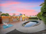The bean–shaped pool and small grassy area would allow you to enjoy the Southern California climate year-round.