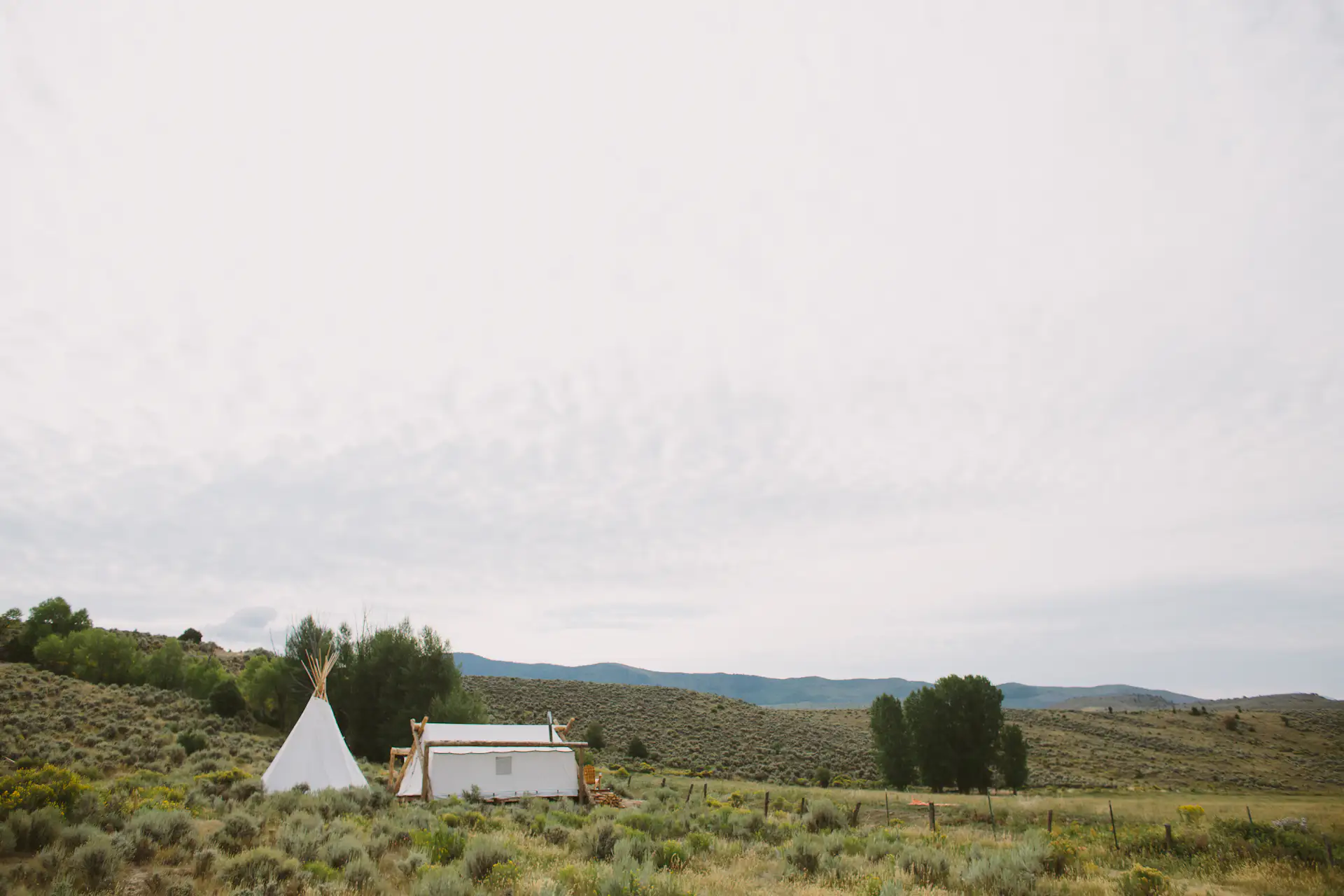 With each of the locations having 5 to 15 tents—with their own connected teepee bathrooms—each shelter is given just enough space between each other to make you feel like it's just you, your travel companion, and the nature that you're surrounded by.