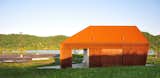 #riverviewvisitorservicebuilding #park #riverview #orange #modern #exterior #outside #river #forest #countryside #parkshelter #barnvariations #lanterns #playground #picnic #servicebuilding #architecture #Louisville #Kentucky   Photo 2 of 10 in Riverview Park Visitor Service Building by Architecture