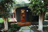 #LushHouse #modern #midcentury #hillside #seclusion #lighting #exterior #outside #landscape #plants #trees #pathway #door #wood #panels #deck #step #windows #detail #BeverlyHills #KingsleyStephensonArchitecture  Photo 5 of 6 in Lust-Worthy Living by Single Mama Design Co. from Lush House