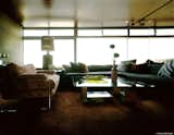#GarciaHouse #modern #midcentury #hillside #1962 #JohnLautner #geometry #interior #inside #livingroom #furniture #lighting #windows #seating #table #dynamic #LosAngeles #MarmolRadziner