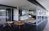 #LewHouse #modern #midcentury #Nuetra #1958 #hillside #restoration #exterior #outside #outdoor #interior #inside #glass #windows #deck #table #chairs #furniture #seating #SantaMonicaMountains #MarmolRadziner