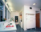 #StenHouse #modern #midcentury #Nuetra #1934 #interior #inside #kitchen #appliances #refrigerator #windows #lighting #SantaMonica #California #Pentagram #MarmolRadziner