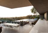 #SummitridgeResidence #modern #midcentury #levels #exterior #outside #outdoor #landscape #green #geometry #pool #view #seating #table #deck #structure #BeverlyHills #MarmolRadziner  Photo 11 of 17 in Summitridge Residence by Marmol Radziner