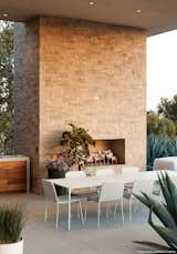 #SummitridgeResidence #modern #midcentury #levels #exterior #outside #outdoor #landscape #green #seating #deck #structure #fireplace #BeverlyHills #MarmolRadziner