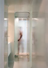 #MilleniumResidence #modern #midcentury #interior #inside #bathroom #storage #lighting #mirrors #shower #hallway #cabinets #NewYork #JoelSandersArchitect