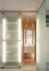 #MilleniumResidence #modern #midcentury #interior #inside #bathroom #storage #lighting #mirrors #sink #hallway #cabinets #NewYork #JoelSandersArchitect