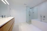 #danbrunn #hayvenhurst #residence #remodel #losangeles #california #bathroom #shower #bathtub #interior  Photo 14 of 19 in Hayvenhurst Remodel by DBArchitecture