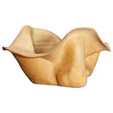 Incredible unglazed bowl by important American ceramicist George Ohr, who died in 1918. His work hugely influenced the direction of art and design. Imagine how alien this piece would have appeared in 1895, when he crafted it.