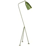 The Grasshopper Lamp, by Swedish designer Greta Magnussen-Grossman, features a powder-coated steel frame and shade, and has a distinctive tripod base.