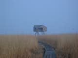 De Kiekkaaste bird lookout in Provincie Groningen, Netherlands.
