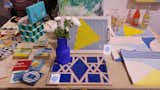 The special Artisanal LA pop-up showcase was a great snapshot of homegrown talent coming out of Los Angeles. I love these graphic, colorful tabletop coasters, trays, and placements by the husband-and-wife team behind Post Studio.