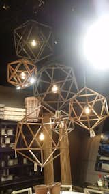 There are many a salvaged and upcycled treasure to be found at Bobo: Intriguing Objects. I'm partial to these oversize geometric pendants, containing just one simple bulb. The nod to Buckminster Fuller's geodesic domes are an added bonus.
