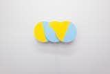 Karel Martens, Three Times (in Blue and Yellow), 2016. Painted aluminum, acrylic, 3D printed components, electronic timers, motors. 40x12x6 inches. Edition of 10.  Photo 1 of 7 in Abstract by Tim Vienckowski from Dutch Graphic Design Master Karel Martens Opens His First Solo U.S. Exhibition