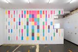 Karel Martens, A4 Wallpaper, 2013/2016. System of offset printed sheets using six colors overprinted to produce 20 colors in nine forms each. 180 sheets of paper, offset printed (each 11.75x8.25 inches).
